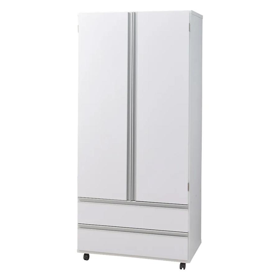 dinos（ディノス） 1台でスッキリハンガーラック 扉付き・幅75cm 衣類