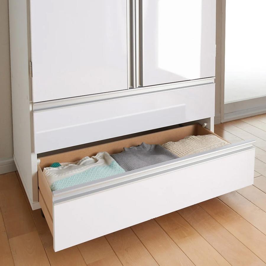 dinos（ディノス） 1台でスッキリハンガーラック 扉付き・幅75cm 衣類