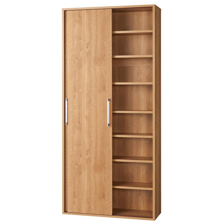 dinos（ディノス） すっきり隠せる薄型引き戸収納庫 幅82.5cm トイレ