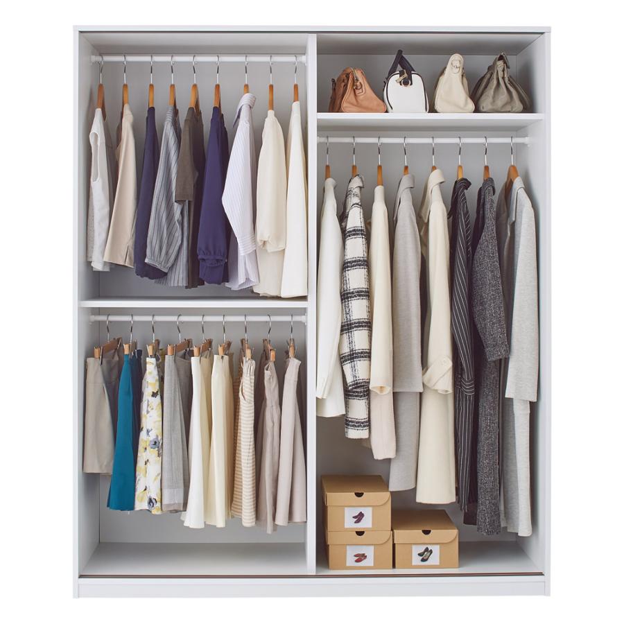 dinos（ディノス） 隠しキャスター付き間仕切りワードローブ 幅150cm