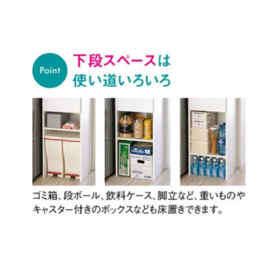 dinos（ディノス） ［幅25奥行47.5cm］ 下段オープンすき間収納庫 日本