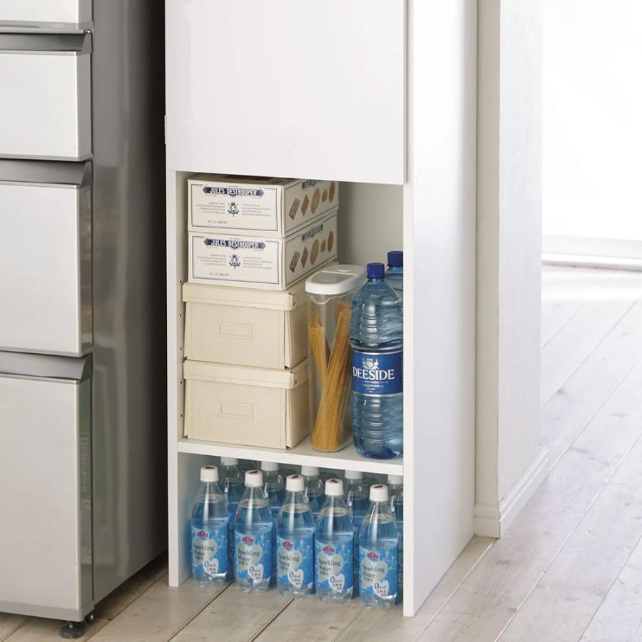 【新品】キッチン すき間収納 2面オープン 棚 幅25cm ストッカー 隙間収納 幅25奥行44.5cm］ 取り出しやすい2面オープンすき間収納庫 日本製 通販
