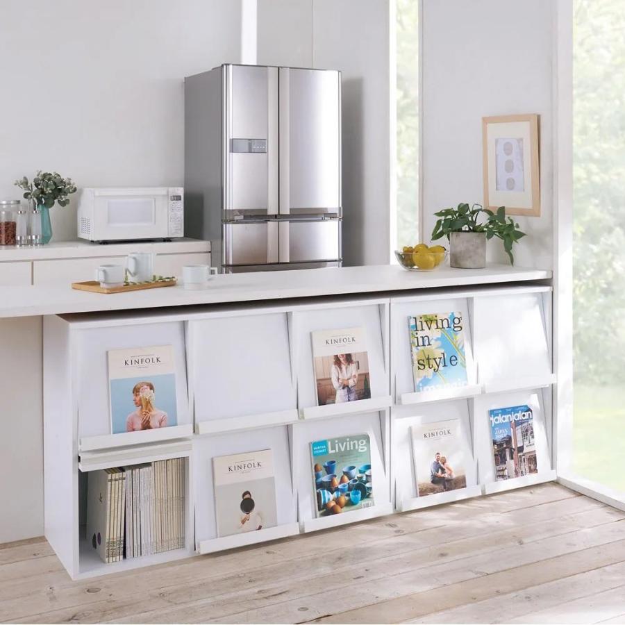 dinos（ディノス） 積み重ねOK！マガレコ ディスプレイラック 3列2段