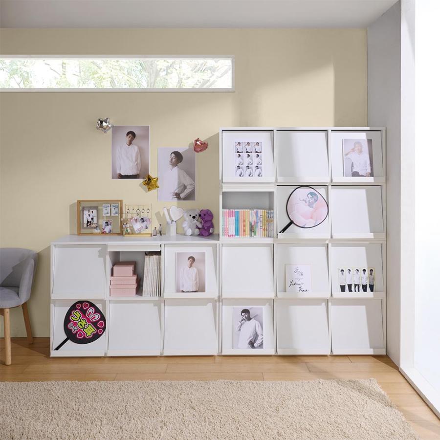 dinos（ディノス） 積み重ねOK！マガレコ ディスプレイラック 3列2段