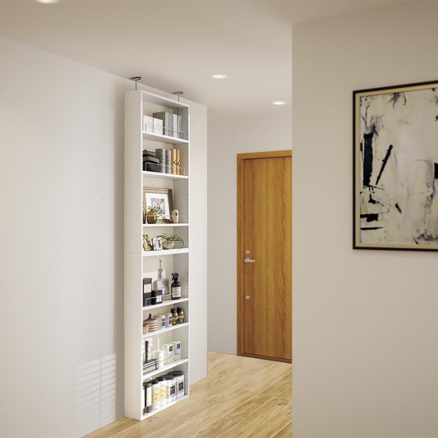 dinos（ディノス） 通路にも置きやすい薄型突っ張りラック 幅60cm奥行