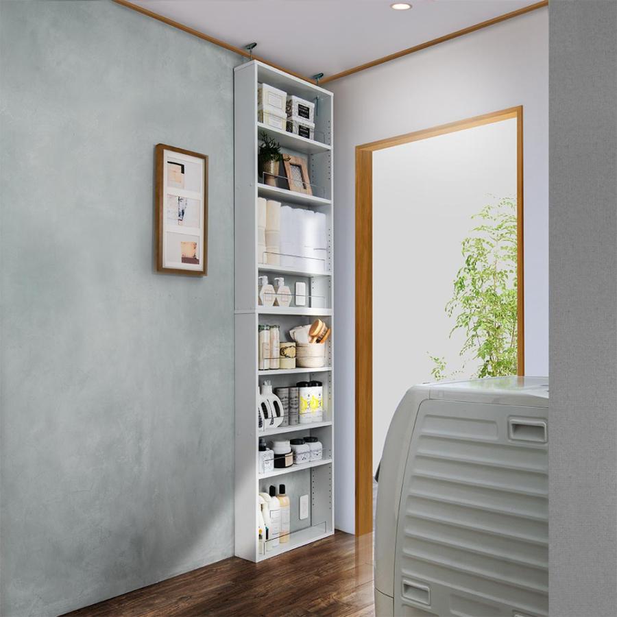 dinos（ディノス） 通路にも置きやすい薄型突っ張りラック 幅60cm奥行