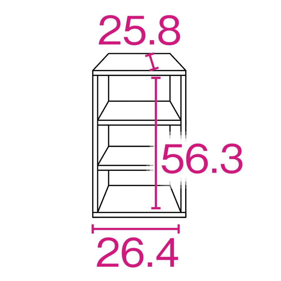dinos（ディノス） 光沢仕上げ吊り戸棚 縦型扉タイプ 幅30cm高さ60cm