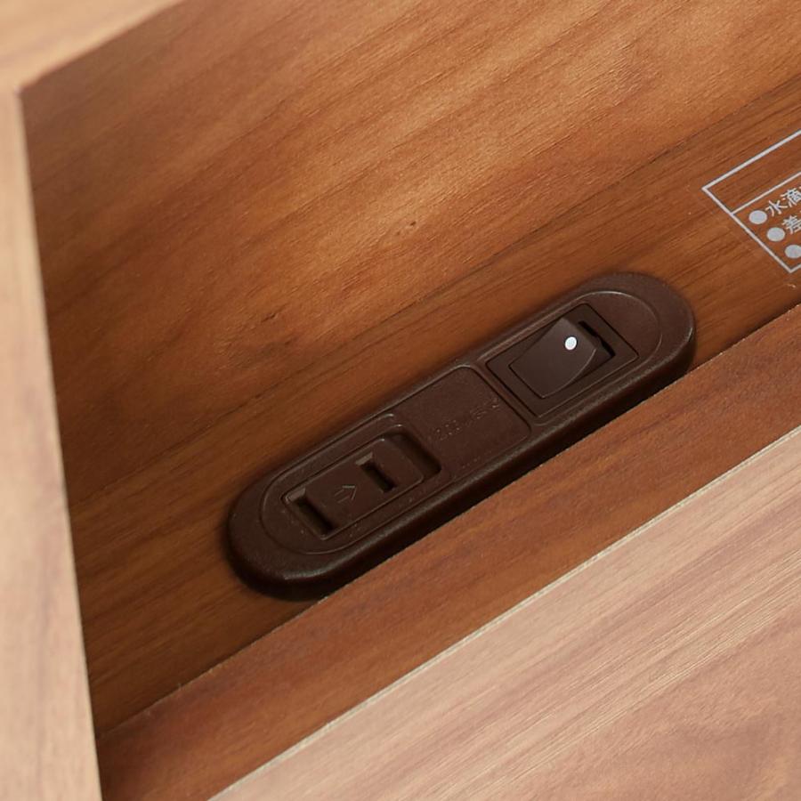 ≪セミダブル≫France Bed/フランス ベッド LED照明マットレス付ベッド ベッド 木製ベッド H95223_2