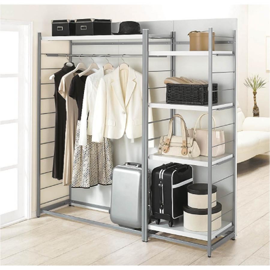 dinos（ディノス） 手軽に間仕切り パネル収納ハンガーラック 「ミラー