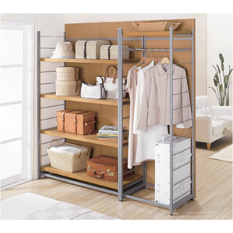 dinos（ディノス） 手軽に間仕切り パネル収納ハンガーラック 「ミラー