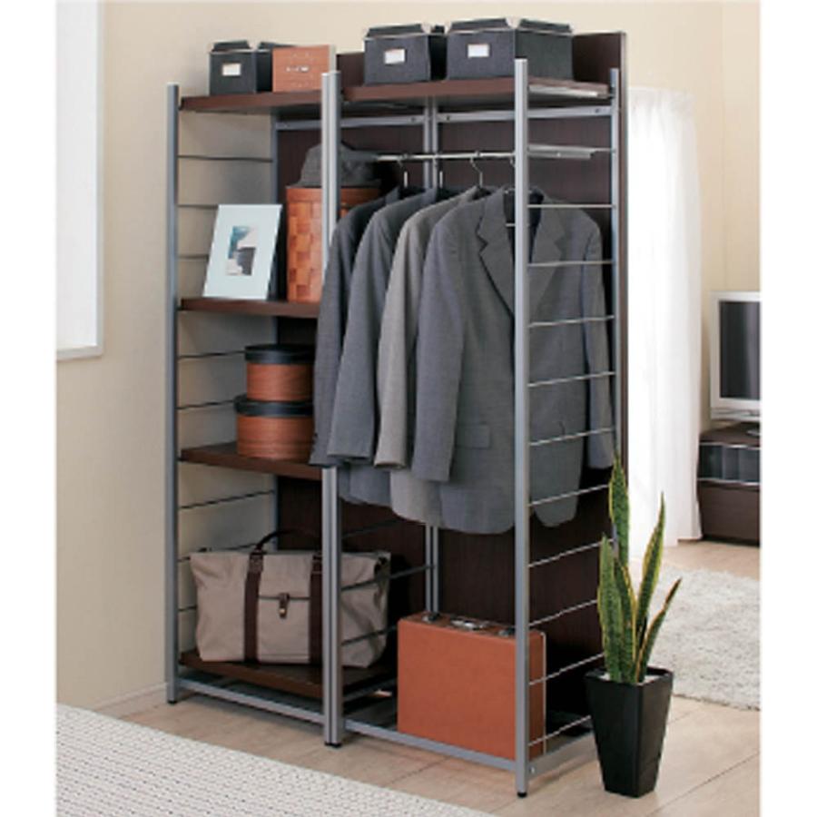 dinos（ディノス） 手軽に間仕切り パネル収納ハンガーラック 「ミラー