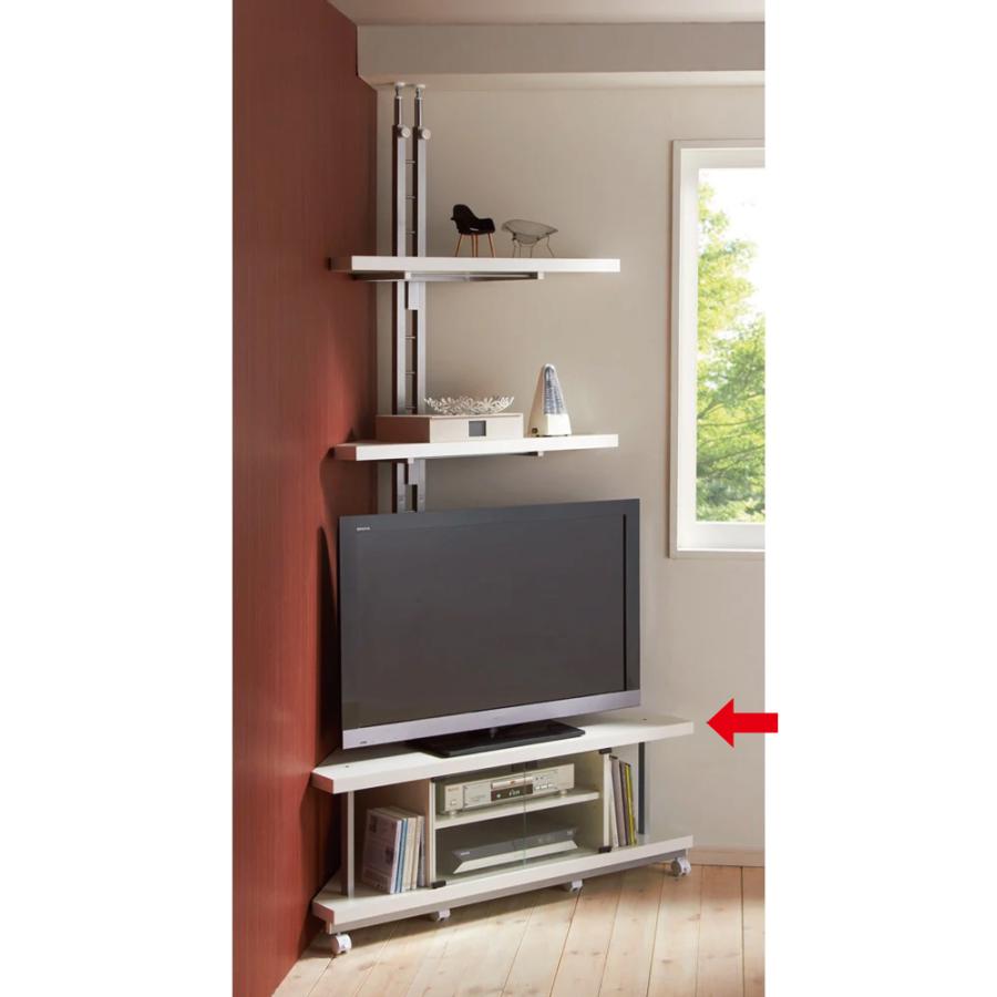 dinos（ディノス） 32 40インチ コーナーテレビ台（上棚なし） 幅120cm