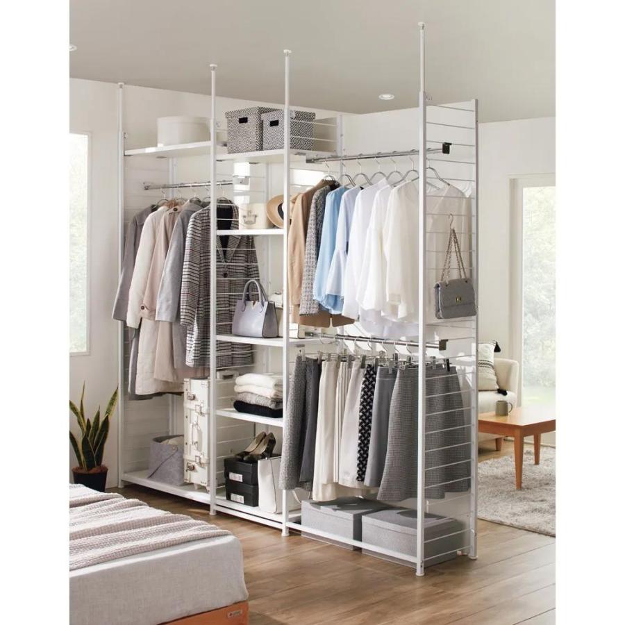 dinos（ディノス） ホワイト間仕切り収納 棚5段タイプ 幅90cm リビング