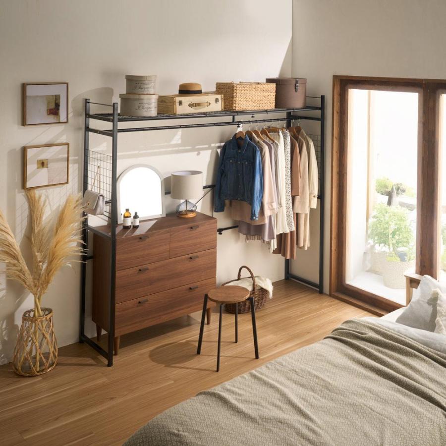 dinos（ディノス） 家具の上も収納になる伸縮ラック 天井突っ張り