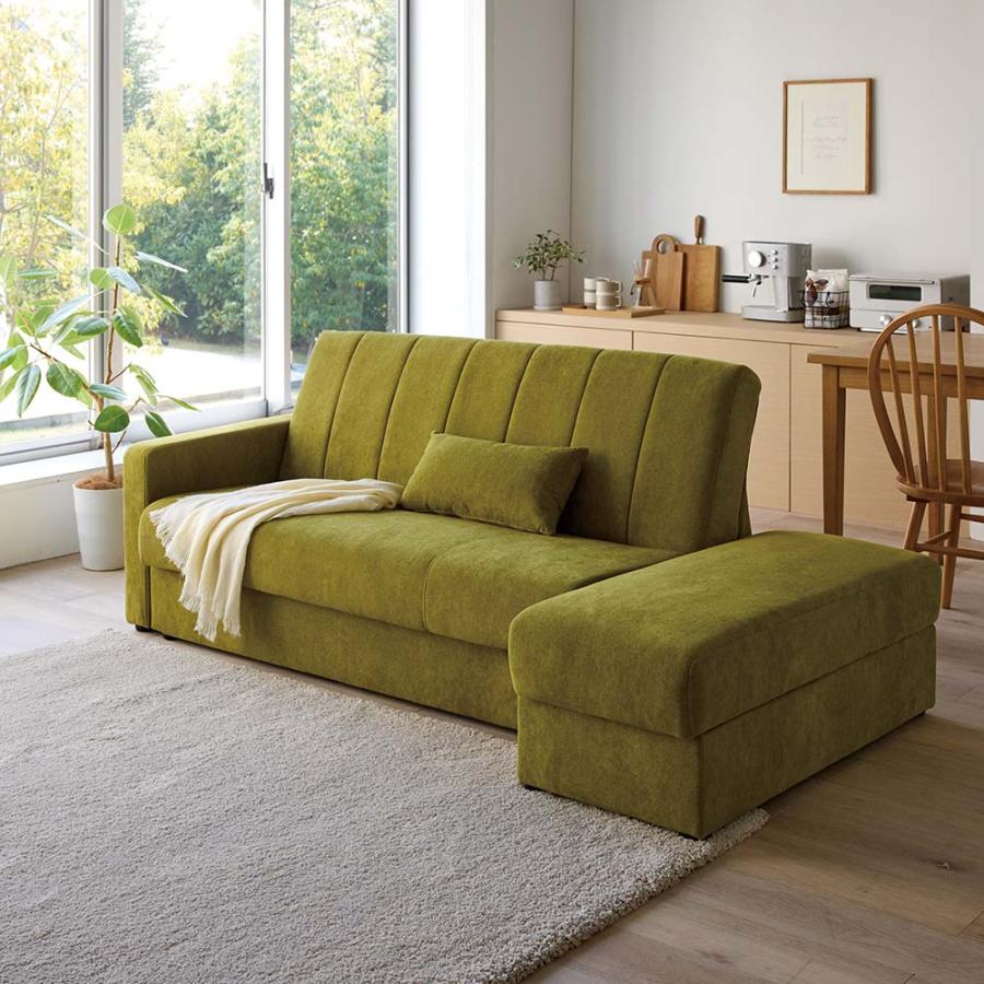 dinos　ディノス※ソファーベッド　美品♪ 北欧風コーデュロイソファベッド 幅189cm 通販 - ディノス