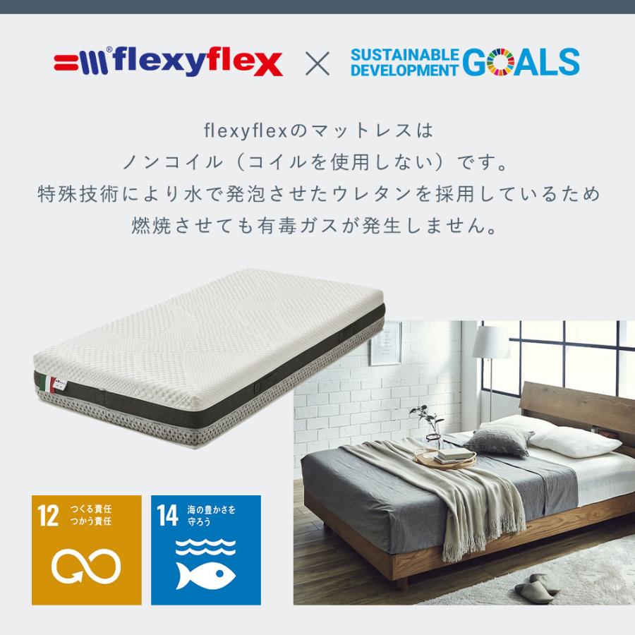 ダブル ノンスプリングマットレス ホワイト ネイビー dinos（ディノス） ≪ダブル 幅140cm≫ flexy flex/フレクシー