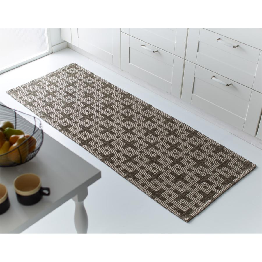 ≪約80×180cm≫ イタリア製マルチクロスRita キッチンマット カーペット ラグ マット キッチンマット H95069の画像
