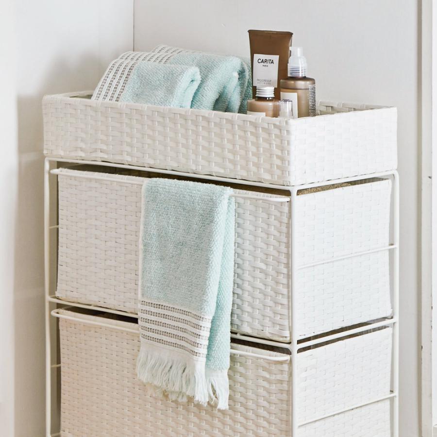 dinos（ディノス） 省スペースラタン調ランドリーチェスト 引き出し7杯