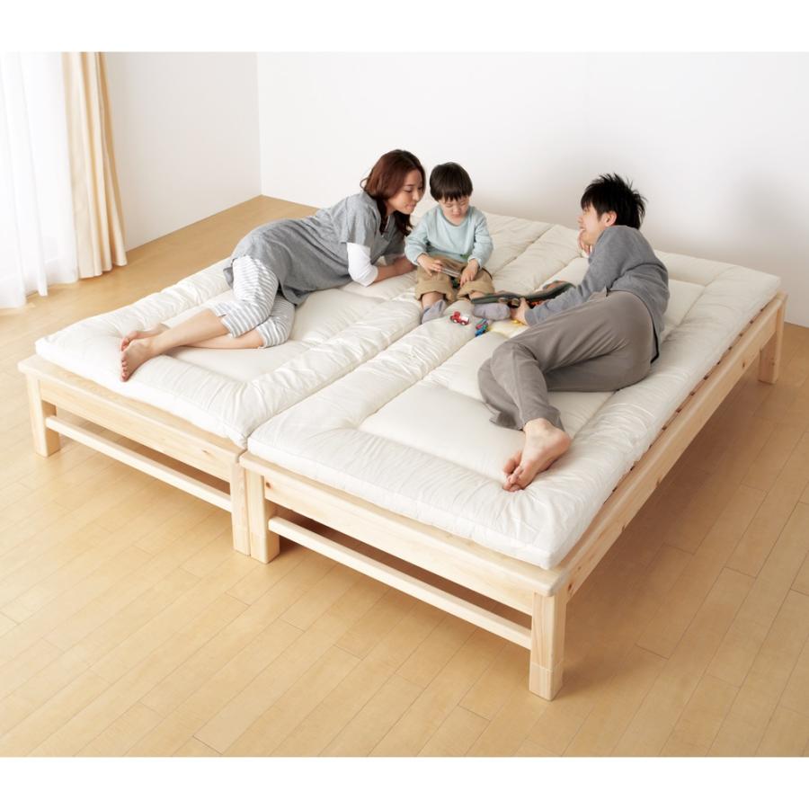 dinos（ディノス） ≪幅98cm≫東濃ひのき 高さ調節すのこベッド 長さ