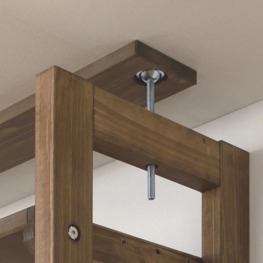 dinos（ディノス） 日本製東濃檜 国産頑丈突っ張りシェルフ 幅90cm奥行