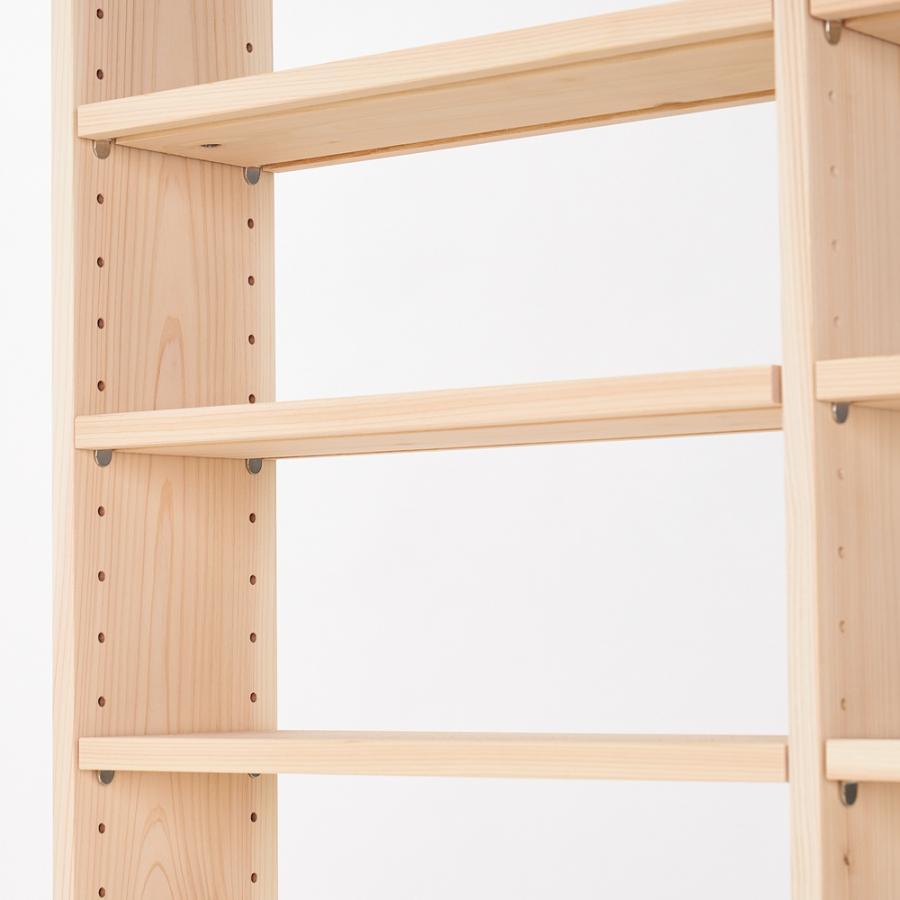 dinos（ディノス） 薄型奥行15cm国産東濃檜の天然木頑丈ラック 幅150cm