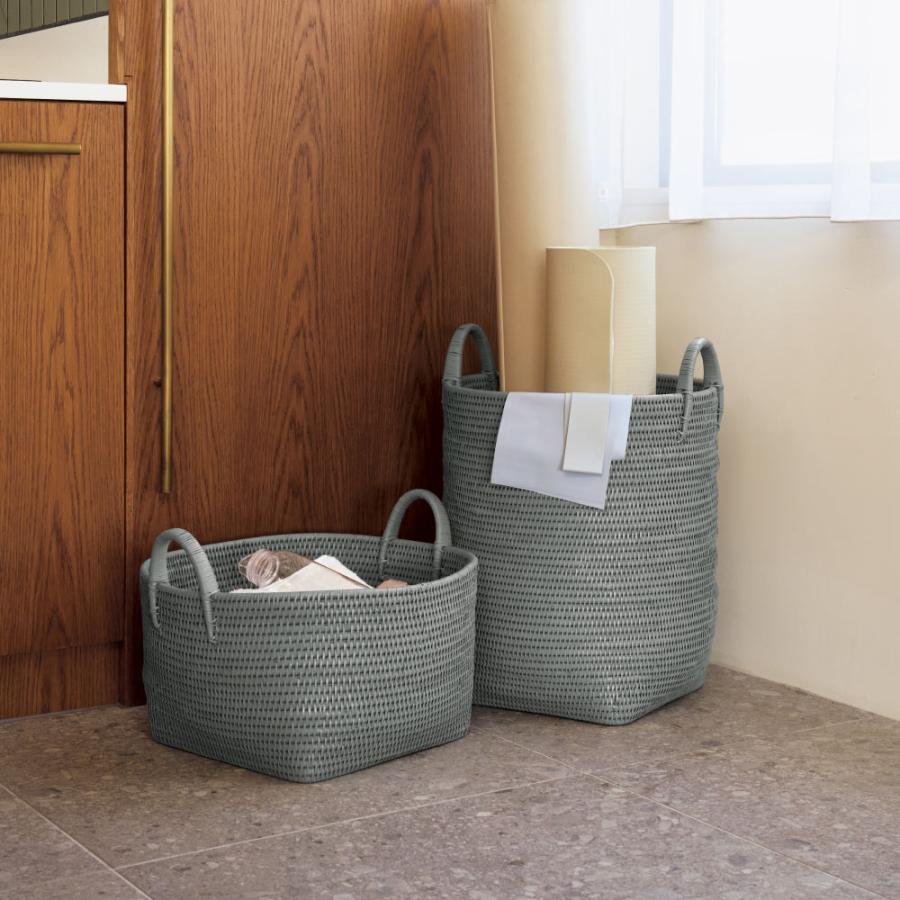 dinos（ディノス） ミャンマー ラタンバスケット L（たて型） 約幅37