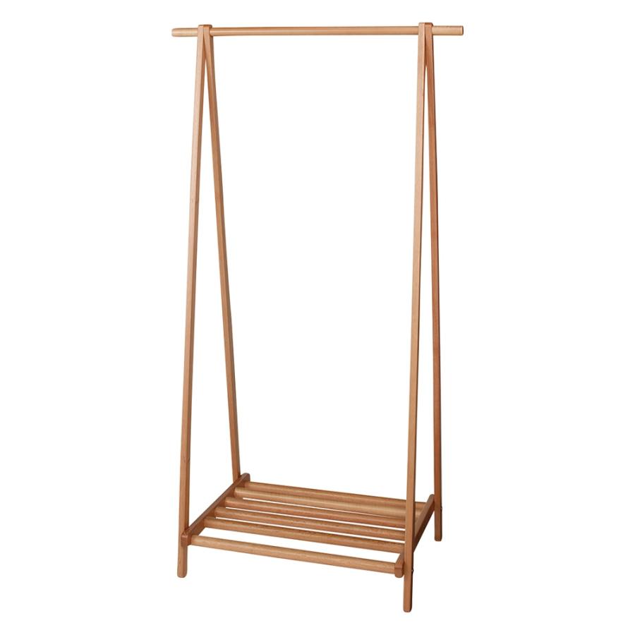 dinos（ディノス） 頑丈天然木A型ハンガーラック 幅88cm 衣類収納