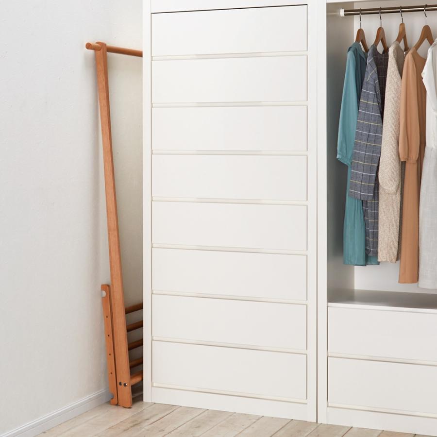 dinos（ディノス） 頑丈天然木A型ハンガーラック 幅88cm 衣類収納