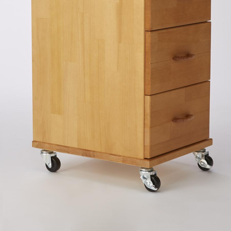 dinos（ディノス） 天然木多段チェスト 浅4段 深3段・幅30cm リビング