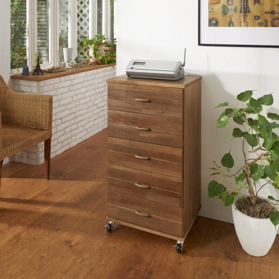 dinos（ディノス） 天然木多段チェスト 浅4段 深3段・幅30cm リビング