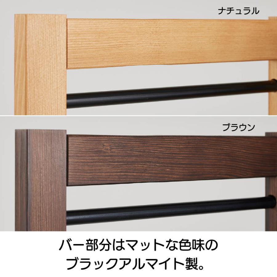 間仕切り ≪2連≫ Fabric by ベスト オブ モリス パーテーションにもなる木製物干し クロスなし 洗濯用品 物干し 洗濯物干し台 622155の画像