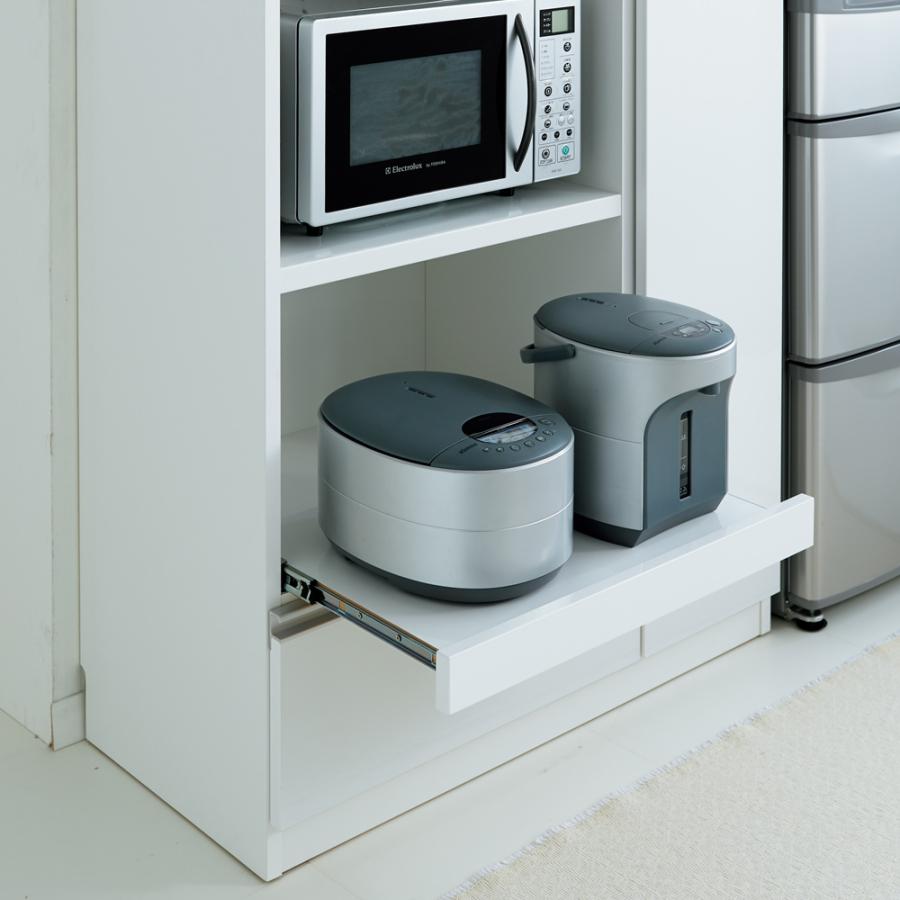 家電も食器もたっぷり収納！天井ぴったりキッチンシリーズ マルチボード 幅90cm奥行45cm キッチン収納 レンジ台 キッチンラック 641707 ディノス_9