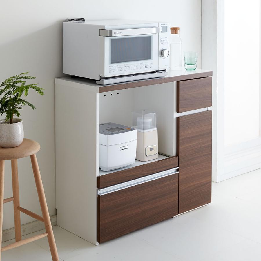 ≪幅60cm奥行40cm≫ サイズが選べる家電収納キッチンカウンター ロータイプ 幅60cm キッチン収納 キッチンカウンター 629604の画像