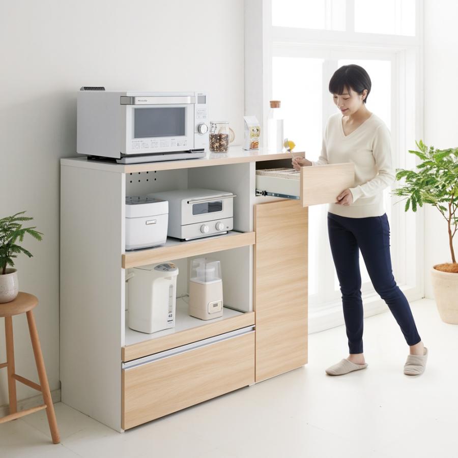 家具 収納 キッチン収納 食器棚 キッチンストッカー 食品ストッカー 幅1cm奥行40cm 幅 奥行 高さが選べるカウンター ハイタイプ ディノス Paypayモール店 通販 Paypayモール