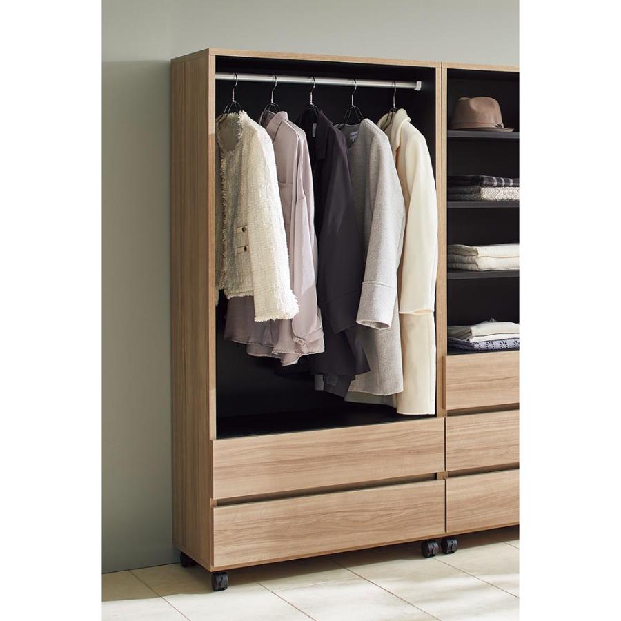 ミラー ワードローブ ≪幅60cm≫Gir/ジアー 移動式クローゼット