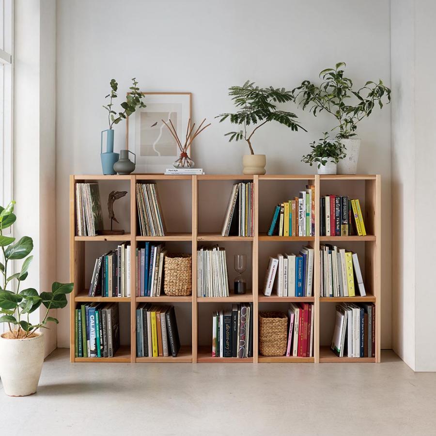 dinos（ディノス） 国産杉シェルフ 横5列×縦3段（幅184cm高さ111.5cm