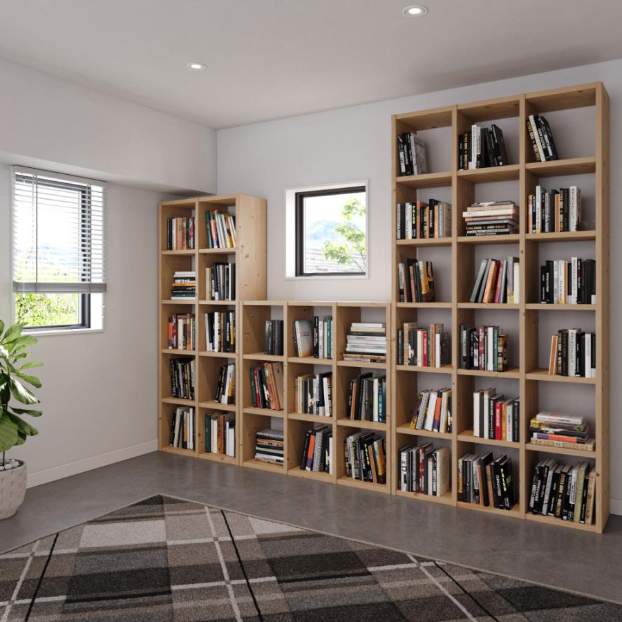 dinos（ディノス） 国産杉シェルフ 横3列×縦6段（幅111.5cm高さ220cm