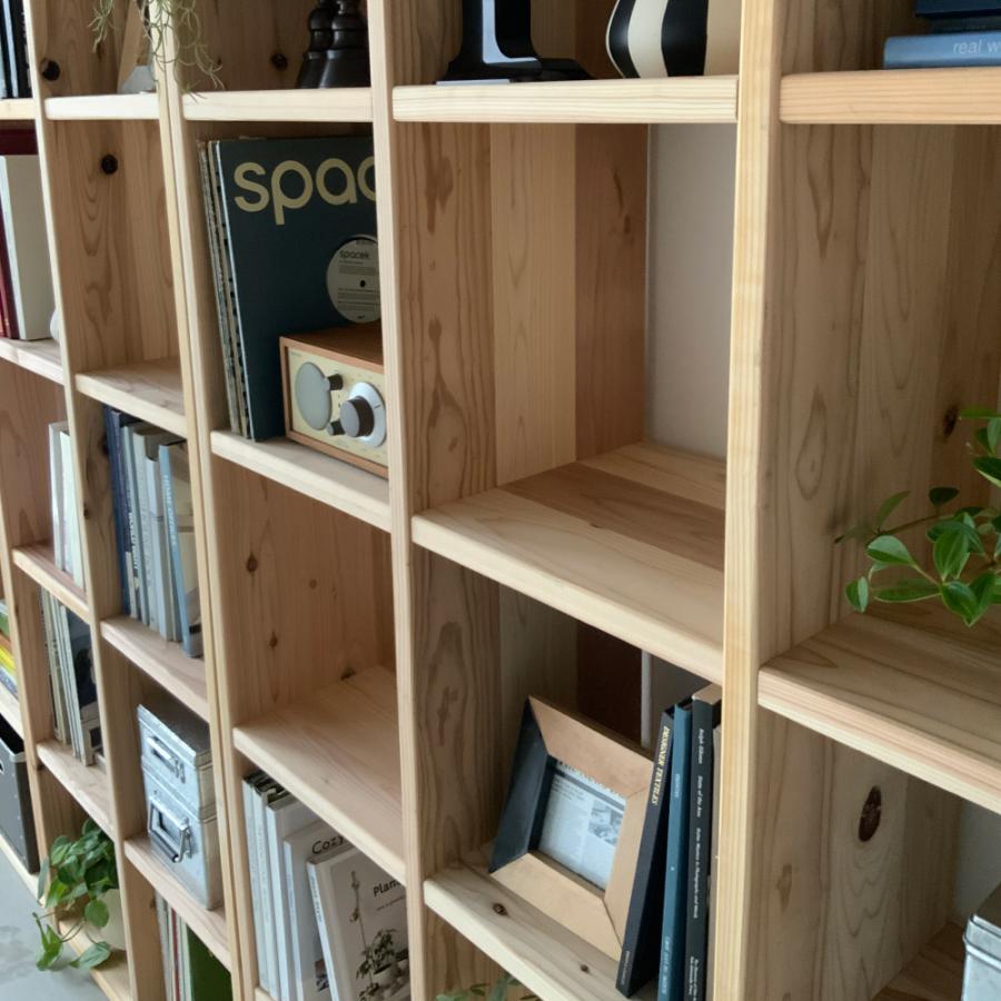 dinos（ディノス） 国産杉シェルフ 横3列×縦6段（幅111.5cm高さ220cm