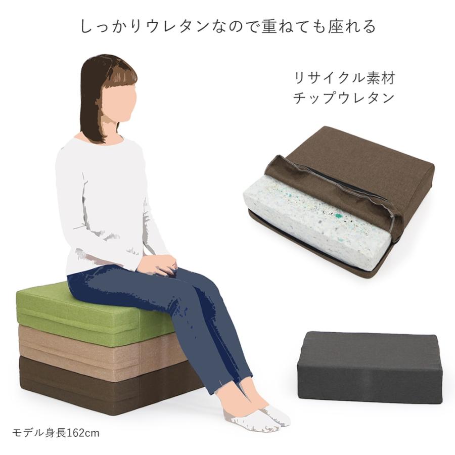 dinos（ディノス） 日本製 しっかりウレタンのフロアクッション 1個
