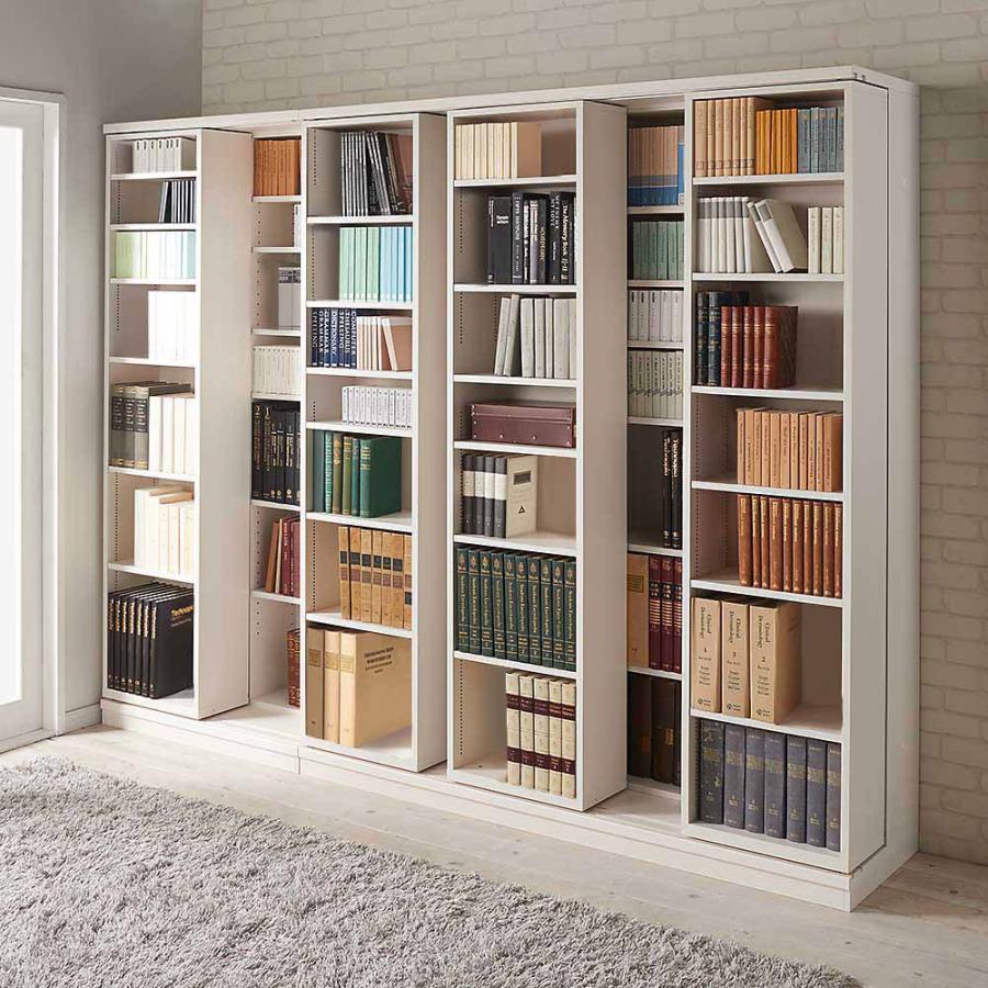 dinos（ディノス） 本格仕様 快適スライド書棚 オープン 4列 本棚