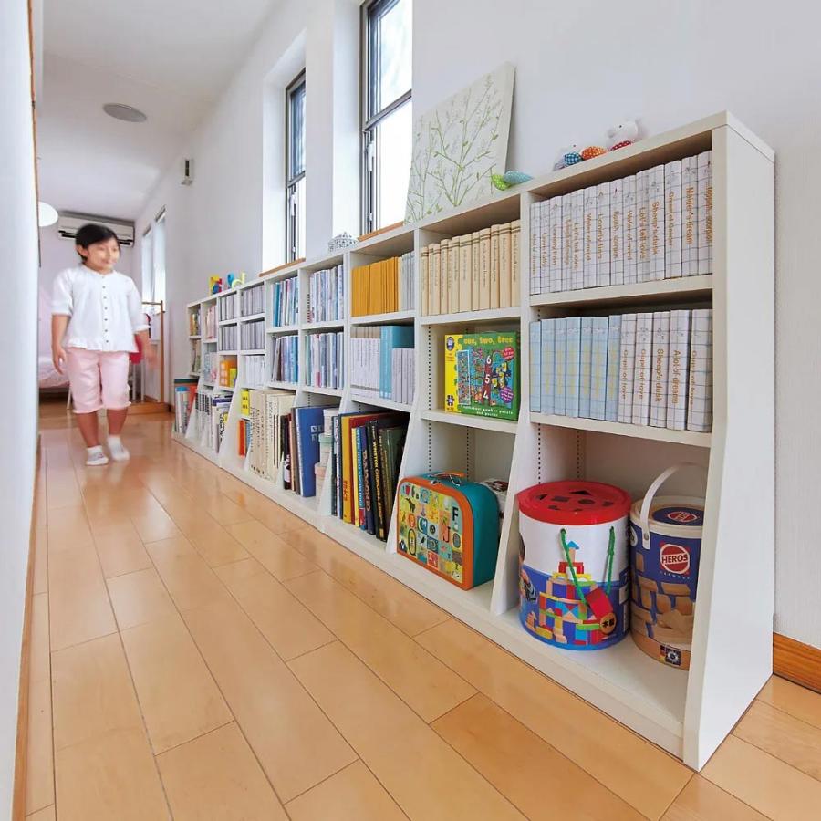 組立不要 1cmピッチ 薄型窓下収納ラック 幅40cm奥行29cm高さ88cm 子供部屋 キッズ収納 家具 子供部屋用タンス 628760の画像