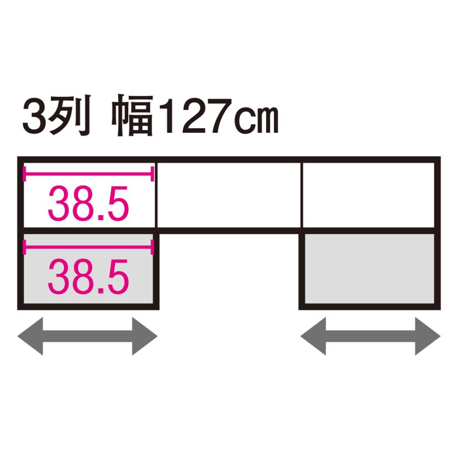 本格仕様 快適スライド本棚 3列 幅127高さ90cm 本棚 ラック シェルフ ブックシェルフ 書棚 628258_13