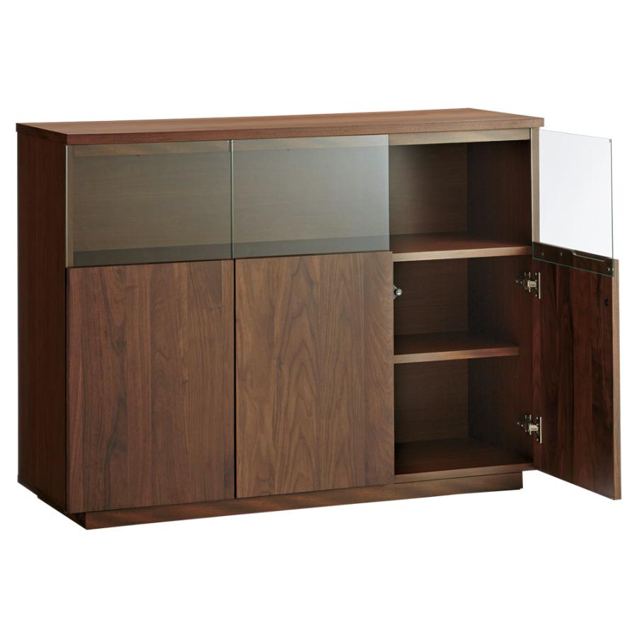 ディノス エルベェ ブラウン木製モダンキャビネットサイド 3引き出し ディノス エルベェ ブラウン木製モダンキャビネットサイド 3引き出し 家具