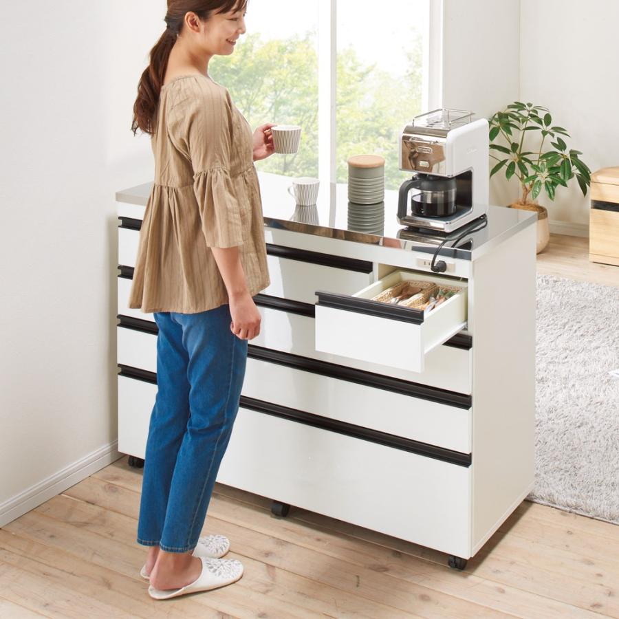 dinos（ディノス） 整理整頓しやすい！ステンレス天板スマート