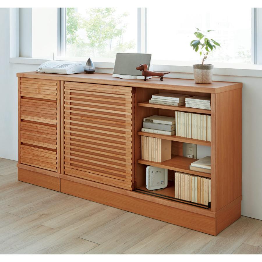 家具 収納 キッチン収納 食器棚 カウンター下収納 アルダー格子収納庫 幅45cm引出し 奥行35cm 5545 ディノス Paypayモール店 通販 Paypayモール