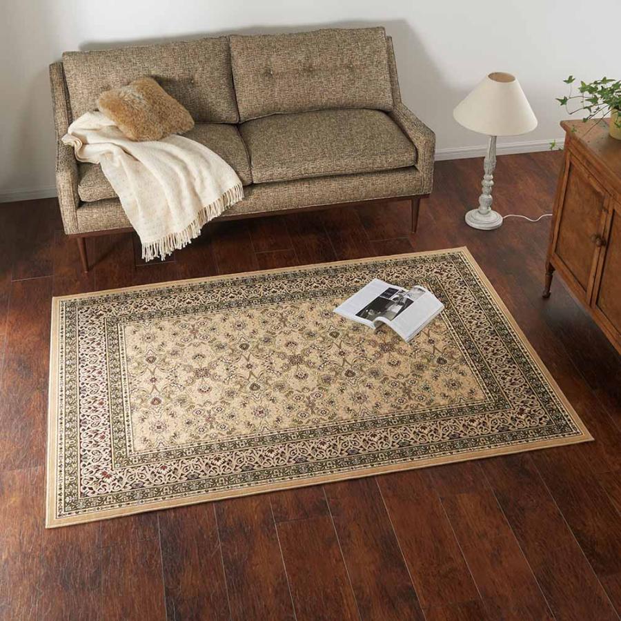 dinos（ディノス） ≪約130×185cm≫ 洗える抗菌防臭加工モケット織ラグ