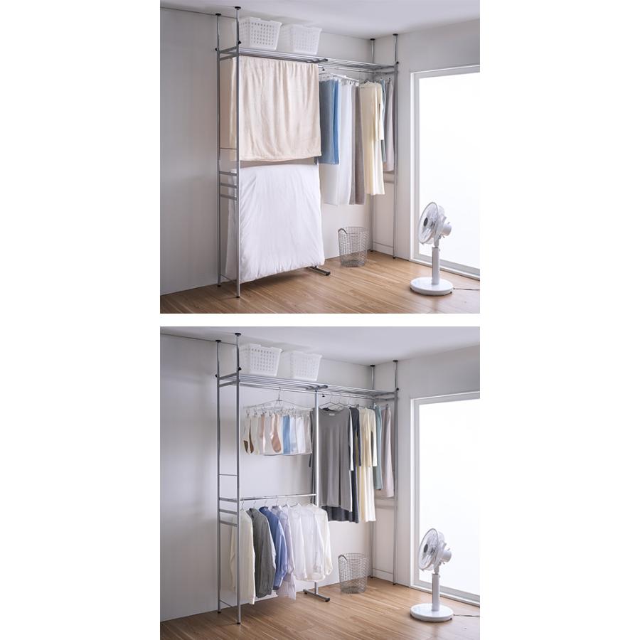 dinos（ディノス） ワードローブ ウォークイン突っ張りハンガー 幅