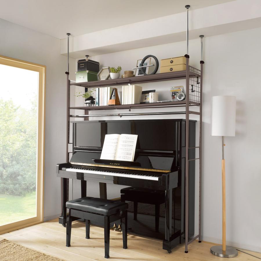 dinos（ディノス） 頑丈フレキシブル伸縮ラック 突っ張り式・幅103