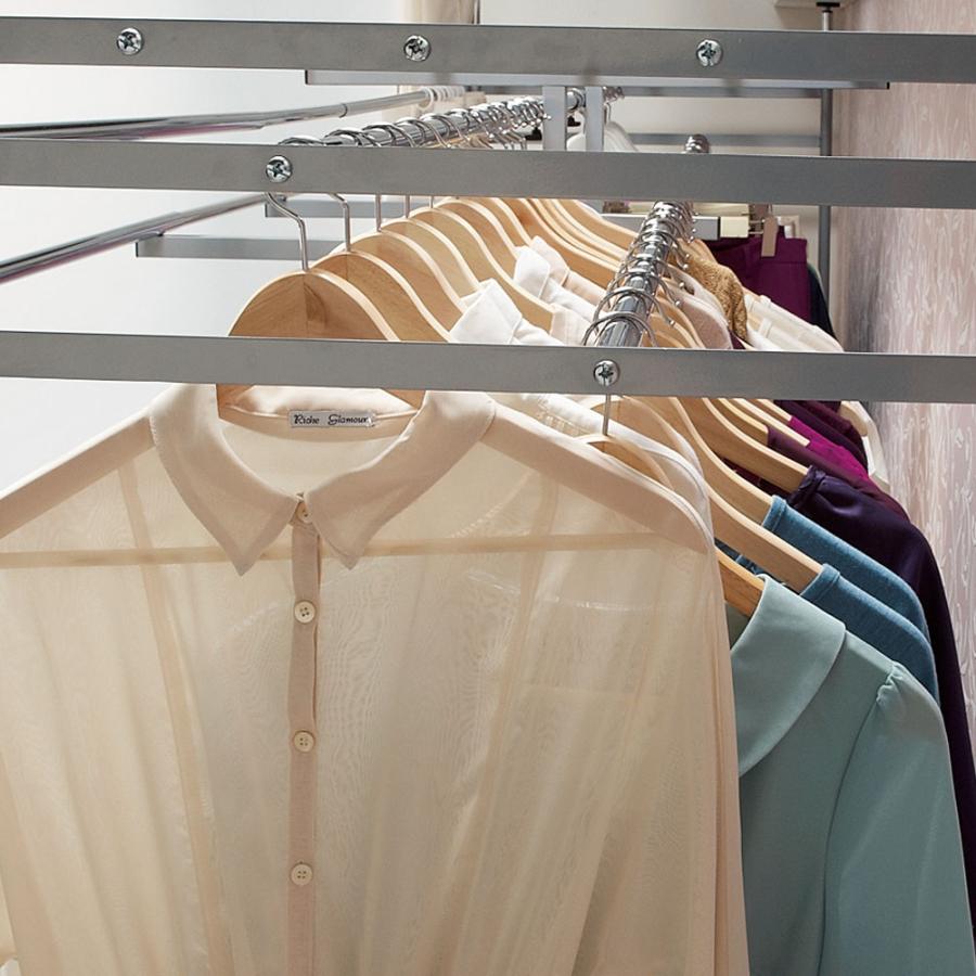 dinos（ディノス） 奥行79cm 上下カーテン付き突っ張り頑丈ハンガー