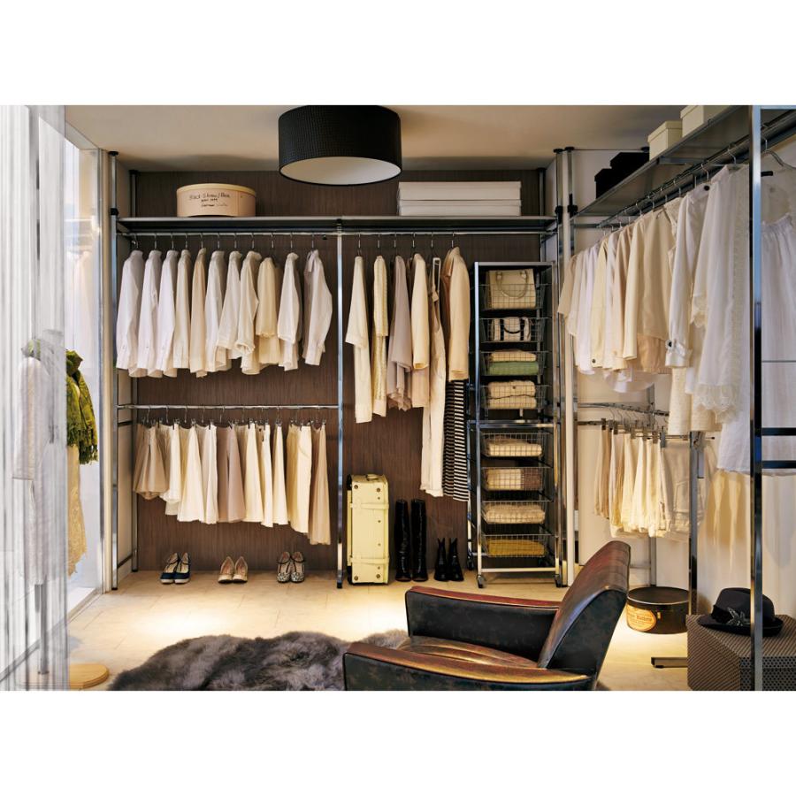 家具 収納 トイレ収納 洗面所収納 Shinevarie シャインバリエ クローゼットシリーズ スライドシャインバスケットラック８段 H091 ディノス Paypayモール店 通販 Paypayモール